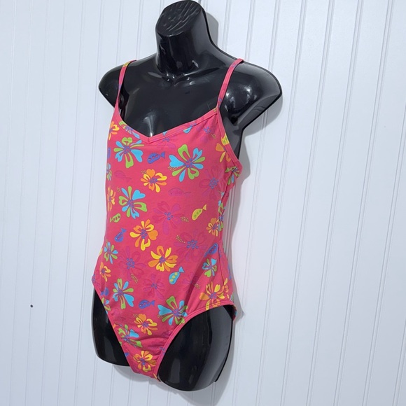 Fresh Produce women Floral Bodysuit - Pink and Yellow Size 12 - Picture 5 of 11